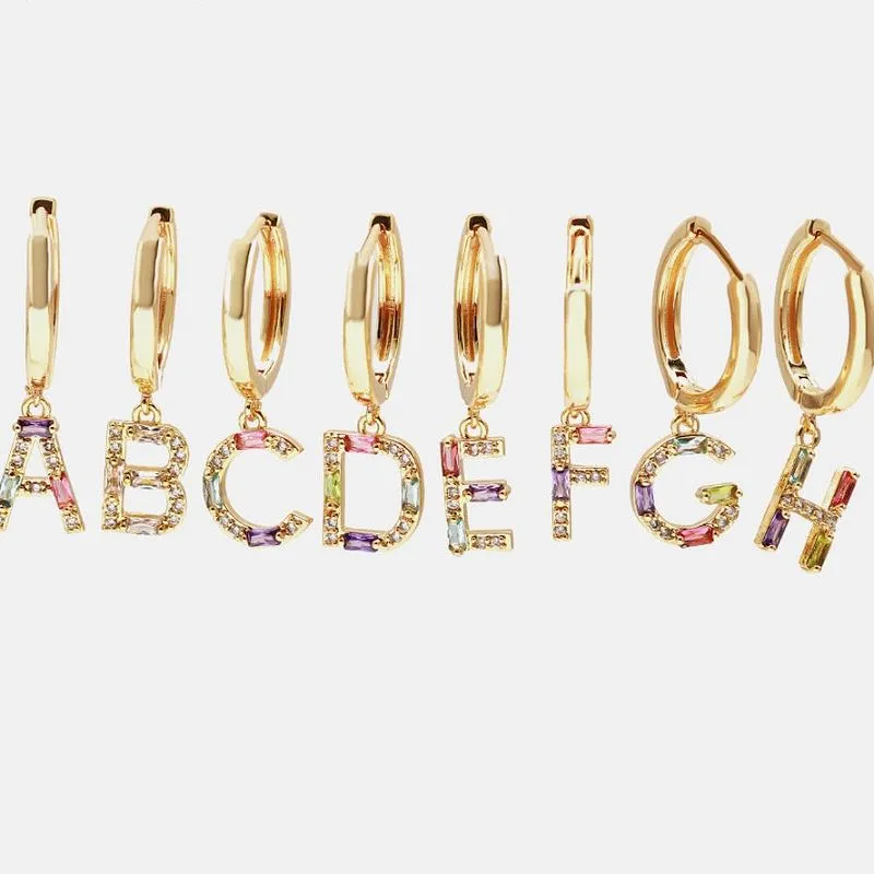 26 alfabet initiële oorbel