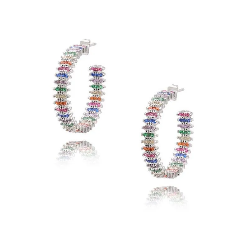 Kleurrijke Hoop Earring voor vrouwen