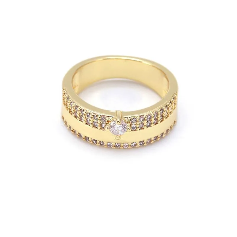 Vergulde antieke trouwring