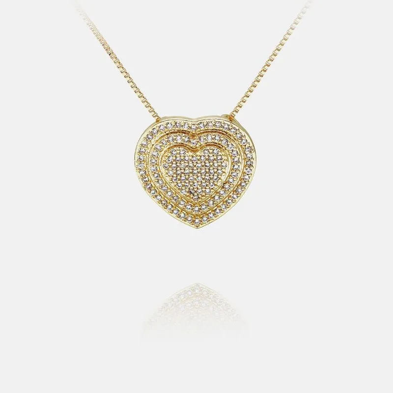Unieke Zirkoon Hart Hanger
